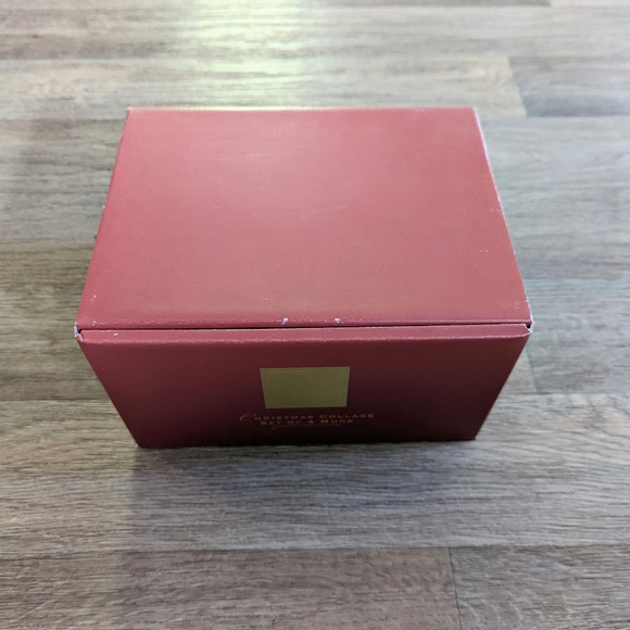 NIB Lenox Christmas Novelty Collage Set of 4 Coffee Christmas Mugs Matching Set - Picture 2 of 4